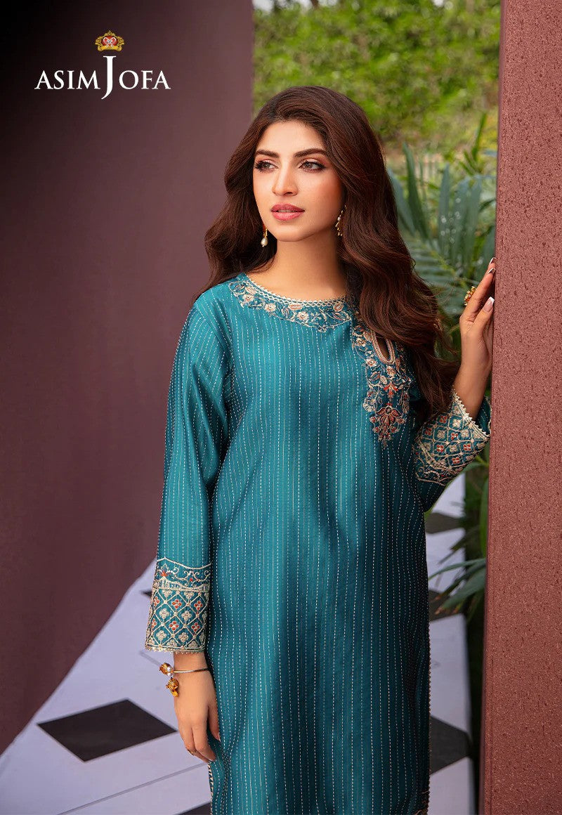 2 Piece Beautiful contemporary style Embroidery - Blue